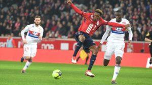 Les Lyonnais et les Lillois en action