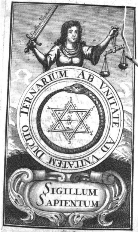 le Lut de Sapience frontispice du Philalethes Illustratus de Michael Faust Frankfurt, 1706