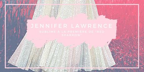 Jennifer Lawrence sublime à la première de Red Sparrow