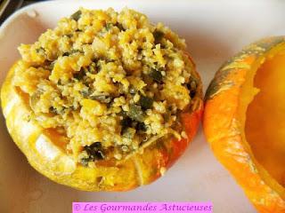 Courge Turban farcie au poireau et au quinoa (Vegan) Courge Turban farcie au poireau et au quinoa (Vegan)
