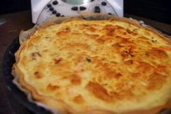 quiche fruits de mer et saumon