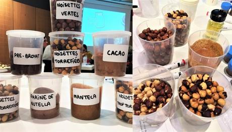 En plein test des différents ingrédients du Nutella