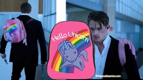 ALTERED CARBON : Hello unicorn backpack in episode 4