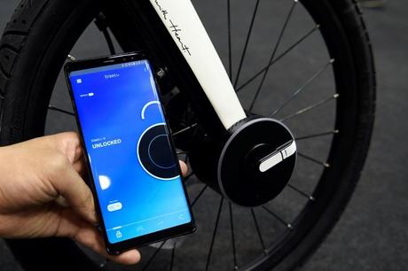 Un cadenas de vélo connecté via Bluetooth et une App