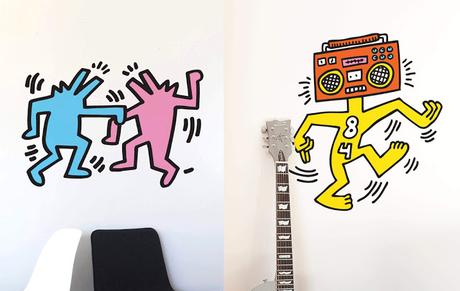 Keith Haring - Nouvelle collection de stickers géants PopArt