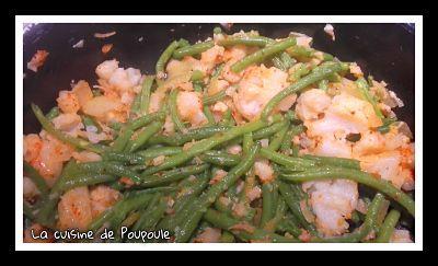 Poêlée d’haricots, chou-fleur au paprika fumé au thermomix ou sans 