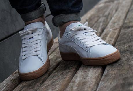 La Puma Basket Deluxe White Gum revient dans un modèle mixte