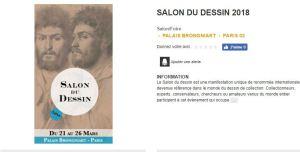 Salon du dessin 2018 …………………..  21/26 Mars 2018
