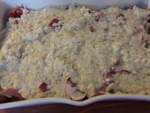 Gratin de Pommes de Terre, Oignons, et Jambon sec au fromage de Raclette Cliquer sur les photographies pour les agrandir