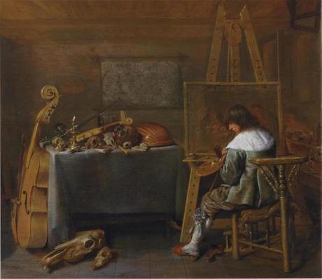 Jan Miense Molenaer 1650 painter-in-his-studio Museum Bredius La Haye