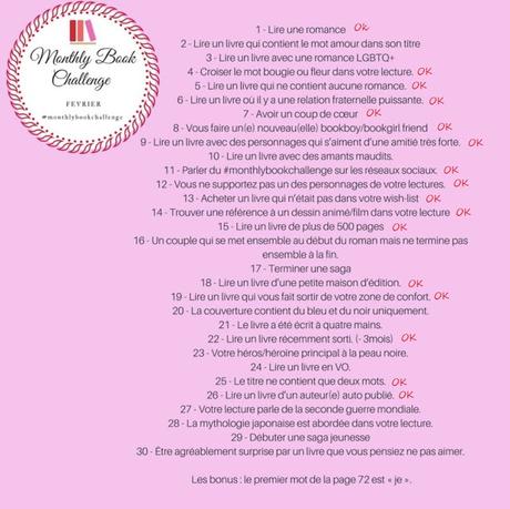 [Résultats] #Monthlybookchallenge de Février 2018