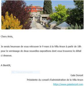 Villa ARSON à NICE  à partir du 9 Mars 2018  Gianfranco Baruchello -Nikolaus Gansterer