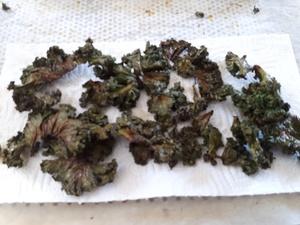 Chips de Chou Kale épicées Cliquer sur les photographies
