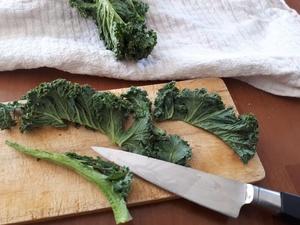 Chips de Chou Kale épicées Cliquer sur les photographies