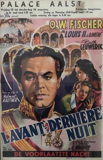 Belles affiches: L'avant-dernière nuit, la version française du film d'Helmut Käutner consacré à Louis II