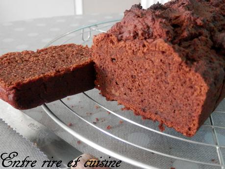 Cake au chocolat et tofu soyeux...Délicieux... 