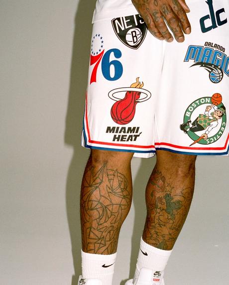Le lookbook de la collaboration entre la NBA et Supreme est incarnée par J.R Smith NBA et Supreme