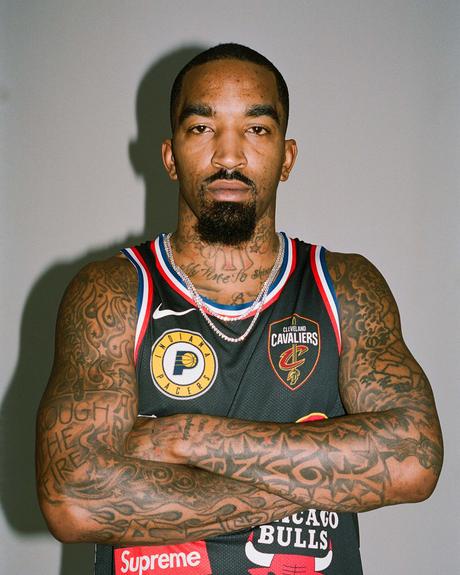 Le lookbook de la collaboration entre la NBA et Supreme est incarnée par J.R Smith NBA et Supreme
