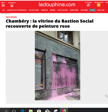 des couleurs arc-en-ciel sur chaque local du #bastionsocial, alors ? ici, #Angers #antifa
