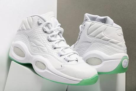 Reebok Question Mid White and Mint