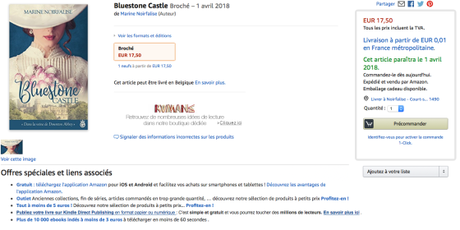 [Ma vie d’auteur] – « Bluestone Castle » est disponible en précommande !