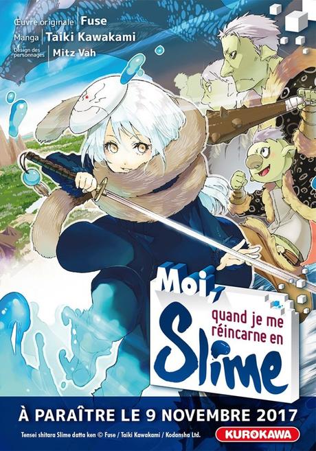 Le light novel Moi, quand je me réincarne en Slime (Tensei Shitara Slime Datta Ken) va être adapté en série animée