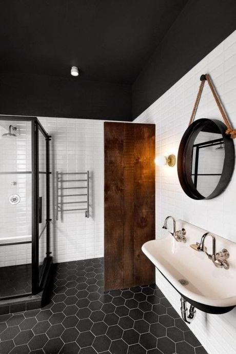 couvrir mur de bois idee cloison planche de bois diy separation piece salle de bain