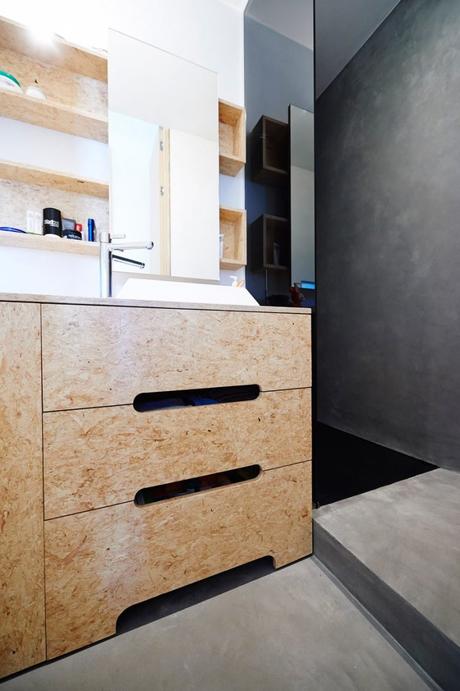 cuisine meuble osb sur-mesure style scandinave minimaliste design