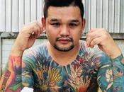 corps recouvert tatouages Dragon Ball