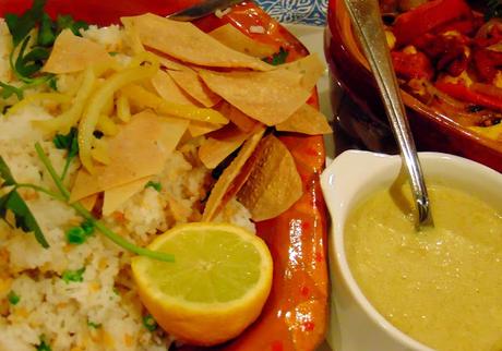 Tofu aux parfums indiens avec sauce au cari vert