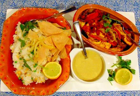 Tofu aux parfums indiens avec sauce au cari vert