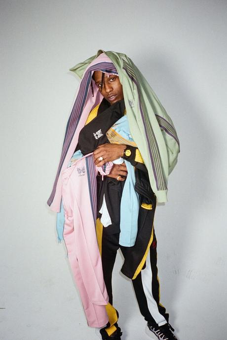 A$ap Rocky est présent dans le lookbook de la collection AWGE x Needles
