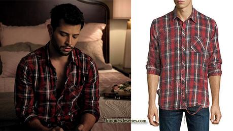 DYNASTY : plaid distressed shirt for Sammy Jo in episode 14