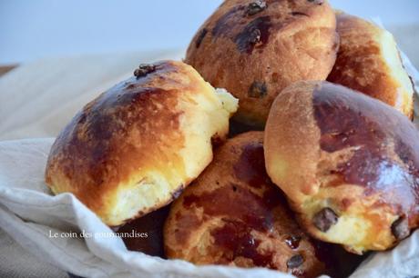 Briochettes aux pépites de chocolat Briochettes aux pépites de chocolat