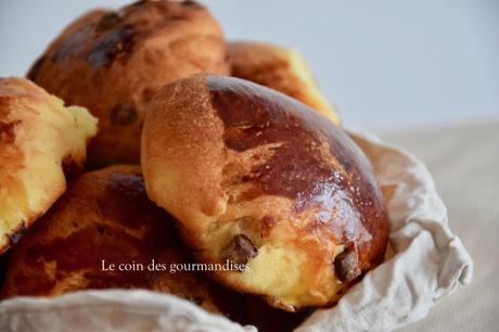 Briochettes aux pépites de chocolat Briochettes aux pépites de chocolat