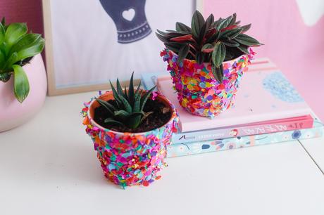 [ DIY ] Des Pots de Fleurs Confettis !
