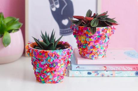 [ DIY ] Des Pots de Fleurs Confettis !