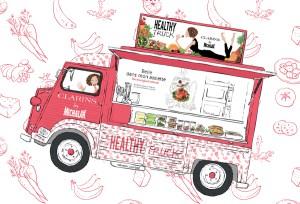 Le Healthy Truck Clarins by Michalak c’est aujourd’hui !