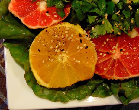 Salade d'orange et de pamplemousse Salade d'orange et de pamplemousse