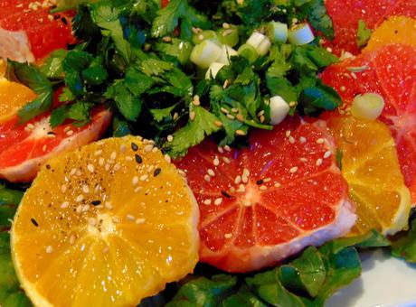Salade d'orange et de pamplemousse Salade d'orange et de pamplemousse