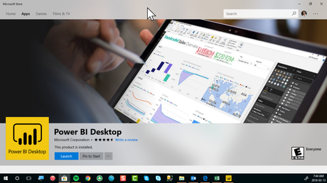 Power BI Desktop via Store