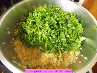 Boulgour santé aux mouron, persil et ail (Vegan)