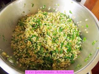 Boulgour santé aux mouron, persil et ail (Vegan)