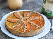 Quiche courge-curry-sésame orange