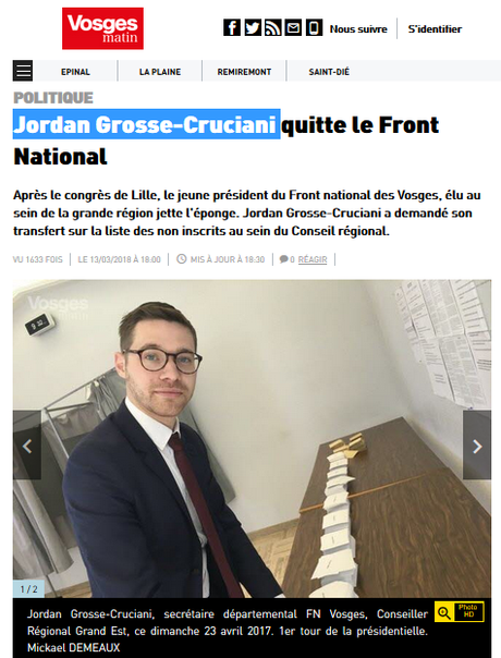 Où le #FN s’effondre, les fascistes français se radicalisent #antifa Où le #FN s’effondre, les fascistes français se radicalisent #antifa