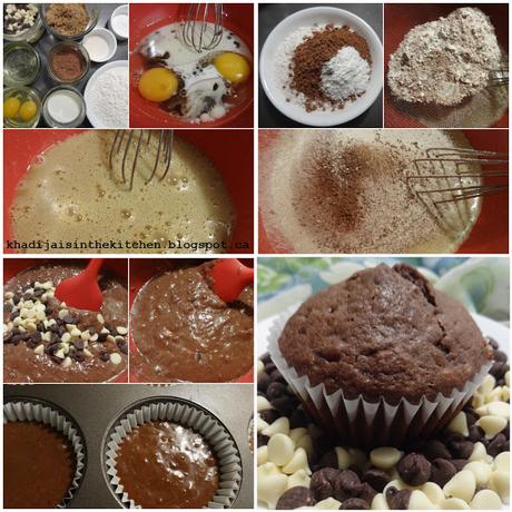 MUFFINS AU CHOCOLAT / CHOCOLATE MUFFINS / MUFFINS CON CHOCOLATE /مافن بالشوكولاتة