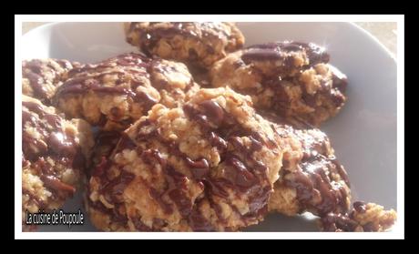 Biscuits croquants  à l'avoine et au chocolat (sans gluten, végétaliens) au thermomix ou sans 