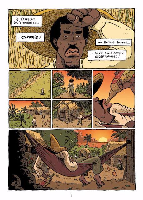 page de Cyparis de Lucas Vallerie chez La Boîte à bulles