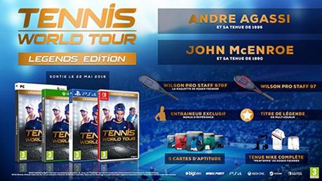 tennis world tour bonus précommande xbox one switch ps4 pc legends edition