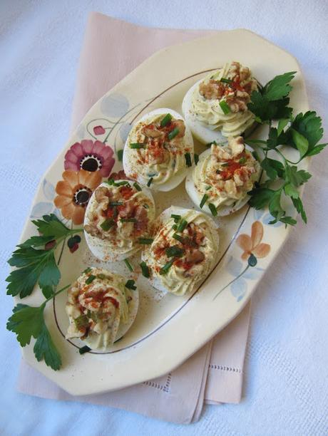 Oeufs mimosa au Roquefort Oeufs mimosa au Roquefort